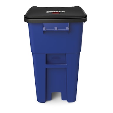 Rubbermaid FG9W2700BLUE 50 Gallon Rollout Container with Lid