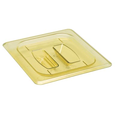 Cambro 60HPCH150 H-Pan Amber 1/6 Size Food Pan Cover with Handle