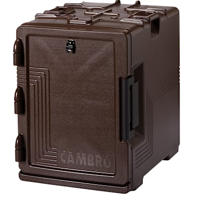 Cambro UPCS400131 S-Series Dark Brown Full Size 60 Qt Food Pan Carrier