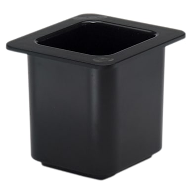 Cambro 66CF110 ColdFest Black 1/6 Size 6" H Cold Food Pan