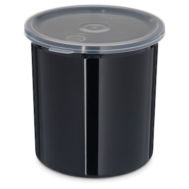 Carlisle 30103 Classic 1.2 Qt. Black Crock with Lid