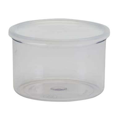 Cambro CCP15152 Clear Plastic 1.5 Qt. Round Crock with Lid