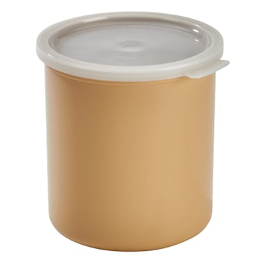 Cambro CP27133 Beige Plastic 2.7Qt. Round Crock with Lid