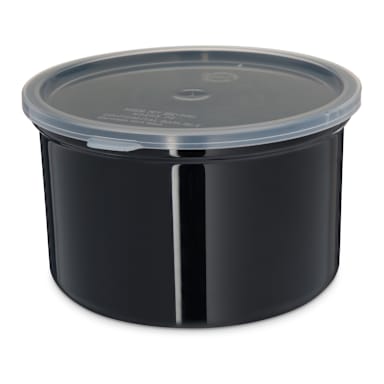 Carlisle 31603 Classic 1.5 Qt. Black Crock with Lid