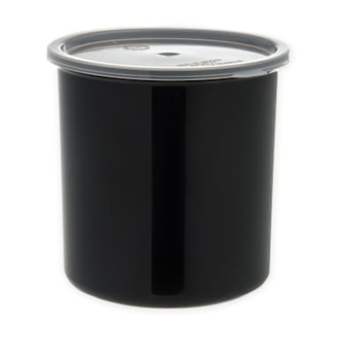 Carlisle 30203 Classic 2.7 Qt. Black Crock with Lid