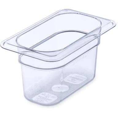 Carlisle 3068707 StorPlus 1/9-Size x 4" D Clear Food Pan