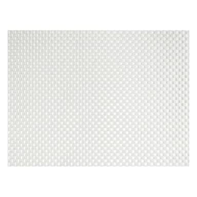 FOH XPM044WHV83 White 16" Large Basketweave Placemat