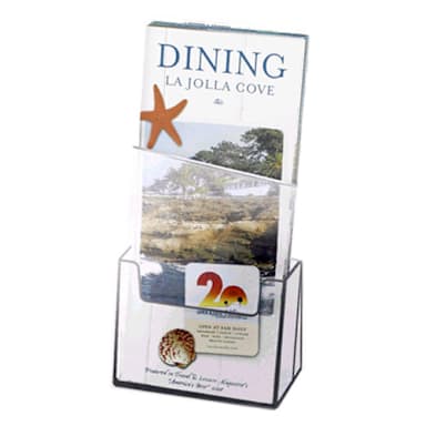 Cal-Mil 208 Small 4 x 1.5 x 8" Brochure Holder