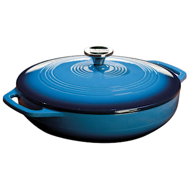 Lodge® EC3CC33 Blue 3 Quart Cast Iron Dutch Oven with Lid