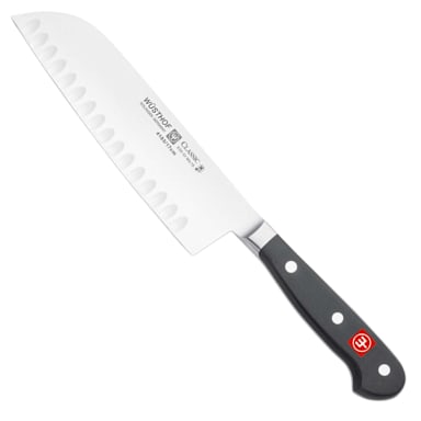 Wusthof 4183-7 Classic Carbon S/S 6-1/2" Hollow Forged Santoku Knife