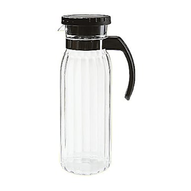 G.E.T. P-4050-PC-CL Clear Poly 50 Oz Pitcher with Black Handle - Dozen