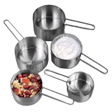 American Metalcraft MCW4 4 Piece S/S Measuring Cup Set
