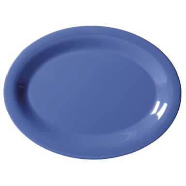 G.E.T. OP-135-PB Mardi Gras Peacock Blue 13-1/2" Platter