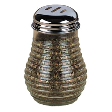 American Metalcraft BEE607 Beehive Glass Spice Shaker w/ Metal Lid