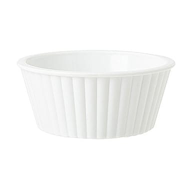 G.E.T. ER-402-W White SAN Plastic 2 Oz. Fluted Ramekin
