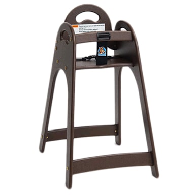 Koala Kare KB105-09 Designer Brown High Chair with Rounded Top / Sides
