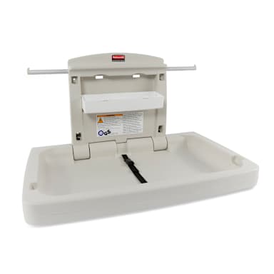 Rubbermaid FG781888LPLAT Platinum Horizontal Baby Changing Station