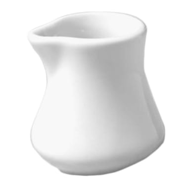Diversified Ceramics DCI200UW White 1.25 Oz. Carafe Creamer 24 / CS