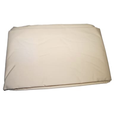 Thomaston Mills 908186-101 Bone 66 x 104" Twin Size Flat Sheet