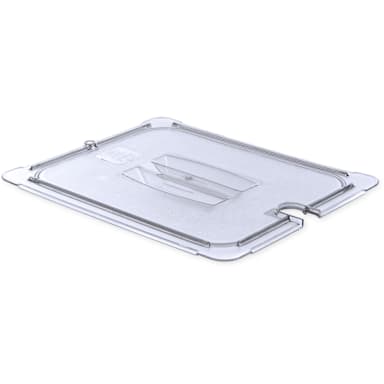 Carlisle 10231U07 StorPlus Clear Half-Size Notched Food Pan Lid