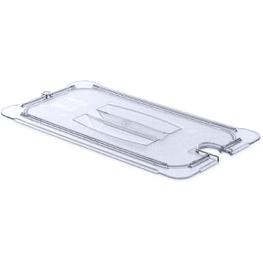 Carlisle 10271U07 StorPlus Clear Third-Size Notched Food Pan Lid
