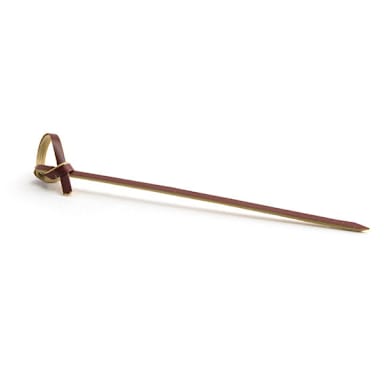 FOH AST017RDB83 Sepia 4.5" Knotted Bamboo Pick