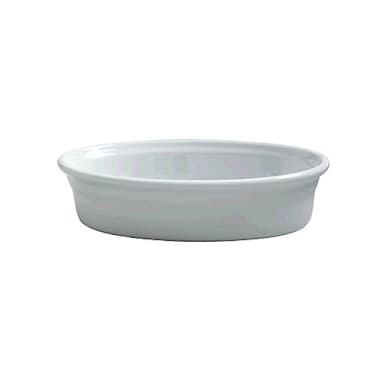 Varick 6900E528 Cafe Porcelain A La Carte 8 Oz. Oval Baker