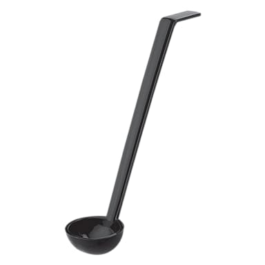 Cambro LD105110 Camwear Black Plain 1 Oz. Ladle