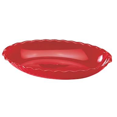 Cambro DP15404 Red 3.4 Qt. Deep Deli Platter