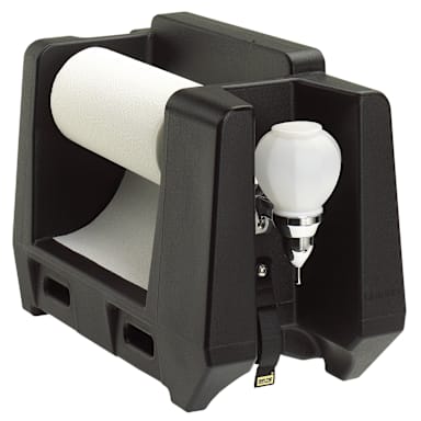 Cambro HWAPR110 Black Handwash Accessory with Paper Towel Dispenser
