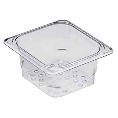 Cambro 63CLRCW135 Camwear Clear Colander for 3" D Sixth Size Food Pan