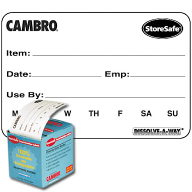 Cambro 23SLB6250 StoreSafe Food Rotation Labels