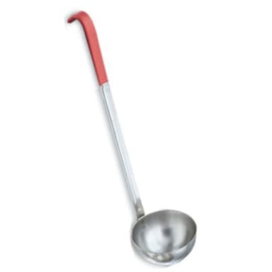 Vollrath® 58366 Orange Handled 8 Ounce Stainless Steel Ladle
