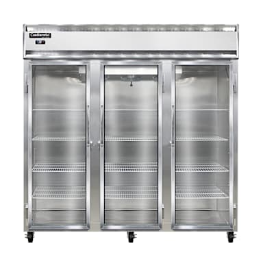 Continental 3R Aluminum 70 Cu Ft Three-Section Reach-In Refrigerator