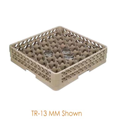 Traex TR13MMMMM Beige 42 Comp. Low Profile Glass Rack with 5 Extenders