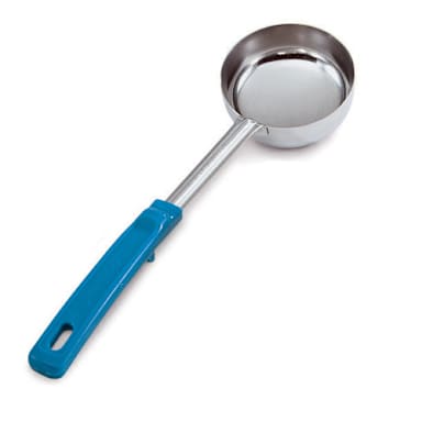 Vollrath® 62177 Teal Handled 6 Ounce Solid S/S Spoodle®