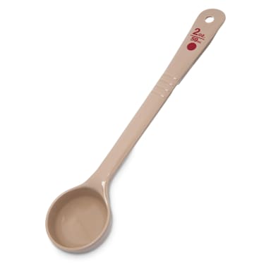 Carlisle 436006 Measure Misers 2 Oz. Beige Solid Spoon