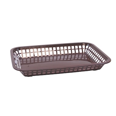 TableCraft 1077BR Grande Brown 10-3/4" Platter Basket