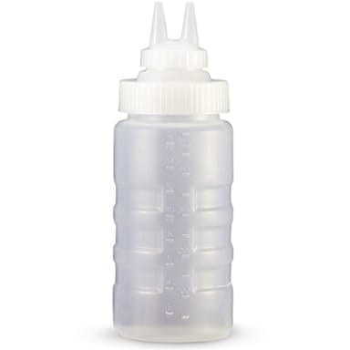 Traex 22016-13 Wide Mouth 16 Ounce Squeeze Bottle w/ Twin Cap