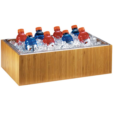 Cal-Mil 475-12-60 Bamboo 12 x 20" Housing with Clear Food Pan