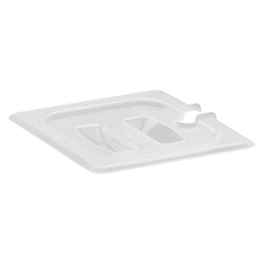 Cambro 60PPCHN190 Translucent 1/6-Size Notched Food Pan Cover - 6 / CS