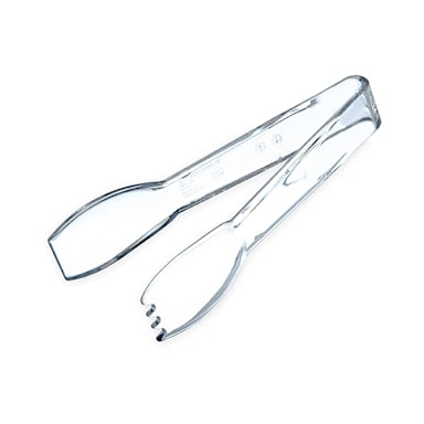 Carlisle 400607 Carly 6-1/4" Clear Salad Tongs