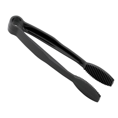 Cambro TG6110 Lugano Black Flat Grip 6" Tongs