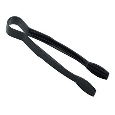 Cambro TG9110 Lugano Black Flat Grip 9" Tongs