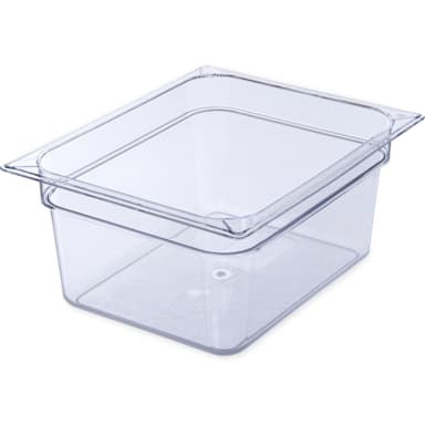 Carlisle 10222B07 StorPlus Clear Half-Size x 6"D Food Pan