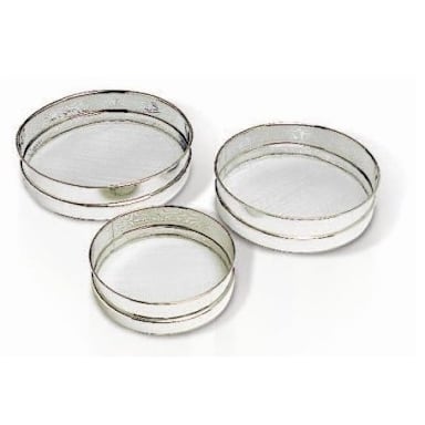Matfer Bourgeat 115020 Set Of 3 S/S Metal Mesh Sieves / Tamis