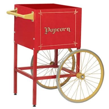Gold MedalĀ® 2689CR Red Popcorn Cart for Model 2408 Popper