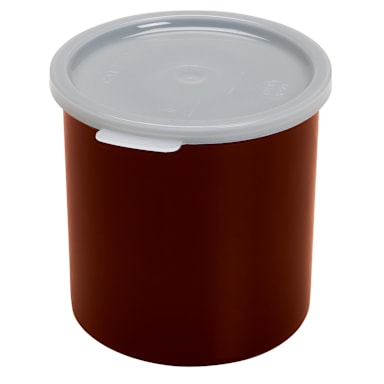 Cambro CP12195 Reddish Brown 1.2 Qt. Crock with Lid