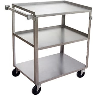 Channel Mfg. US1827-3 S/S Utility / Bussing Cart with 3 Shelves