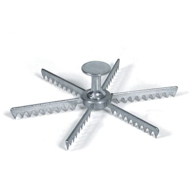 Browne Foodservice 575106 Cast Aluminum Six-Cut Pie Marker